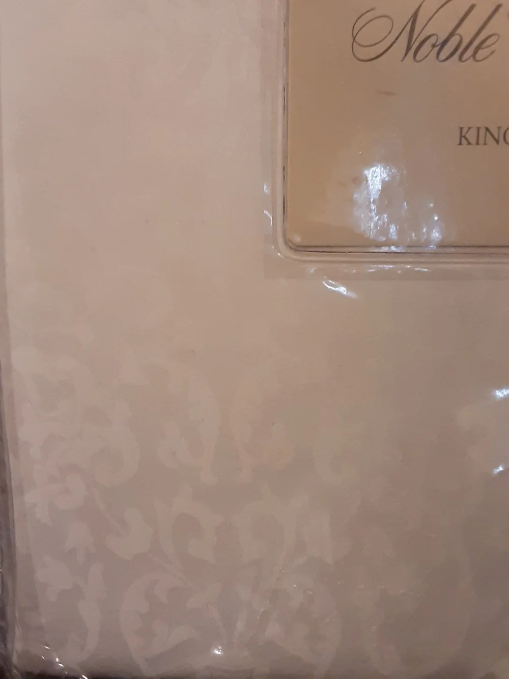 Noble Excellence San Marino King Duvet Cover — Cream